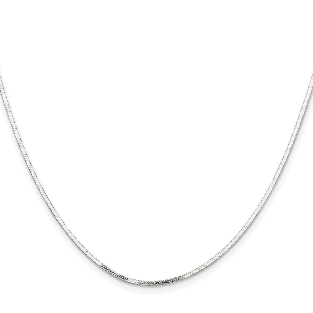 Sterling Silver Polished 1.15mm Square Snake ChainQSQ035
