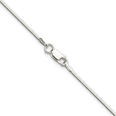 Sterling Silver Polished 1.15mm Square Snake ChainQSQ035