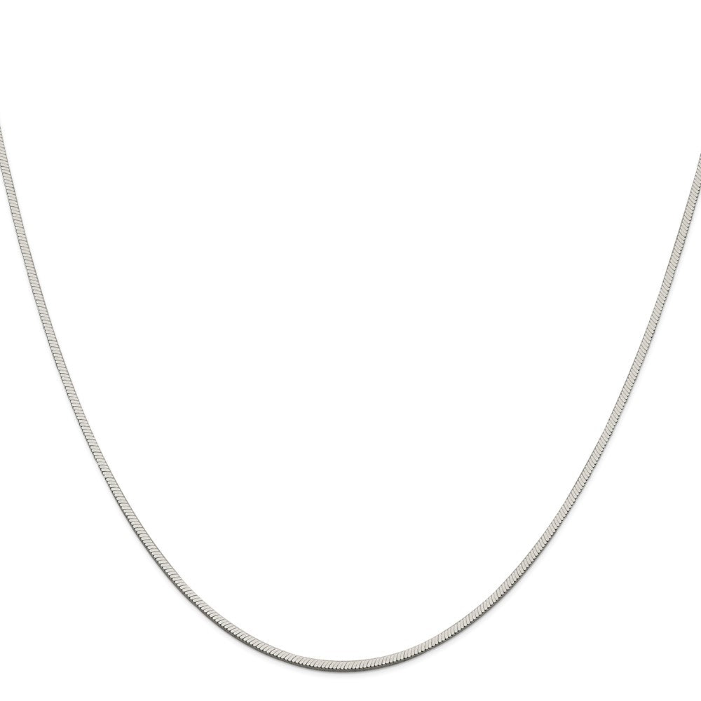 Sterling Silver 1.25mm Square Snake ChainQSQ040