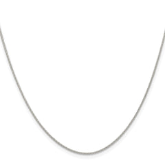 Sterling Silver Rhodium-plated .95mm Diamond-cut Round Spiga ChainQSR030R