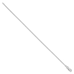 Sterling Silver Rhodium-plated 1.25mm Diamond-cut Round Spiga Chain QSR035R-8
