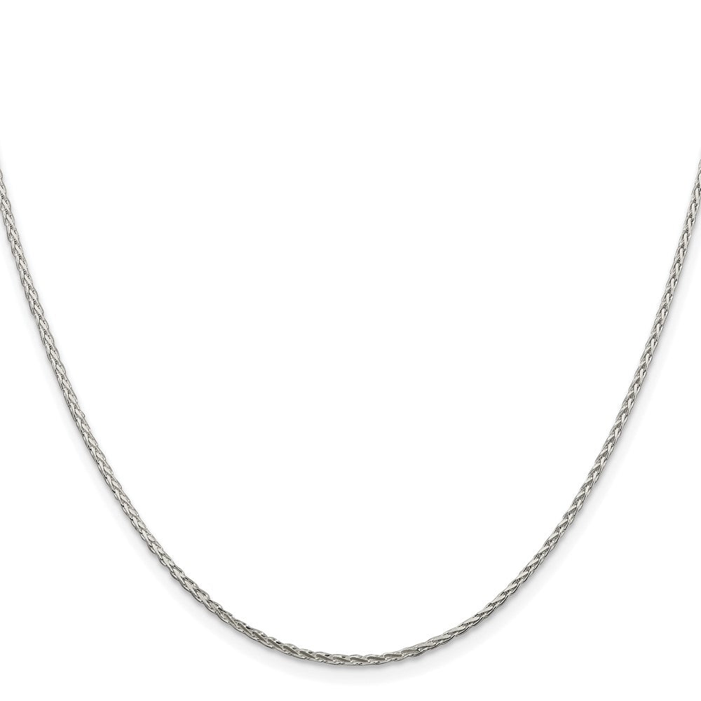 Sterling Silver Rhodium-plated 1.45mm Diamond-cut Round Spiga ChainQSR040R