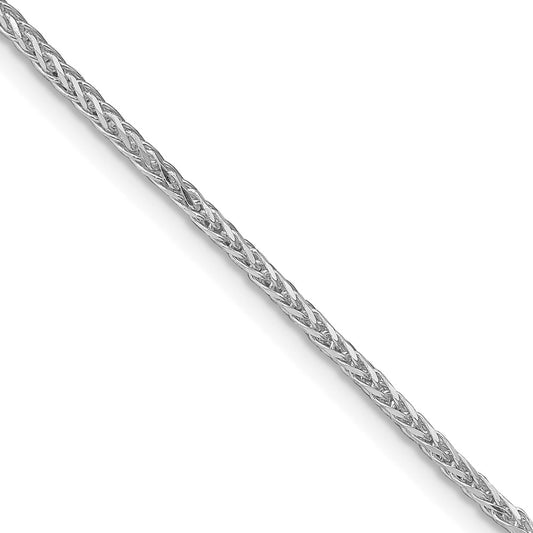 Sterling Silver Rhodium-plated 1.45mm Diamond-cut Round Spiga ChainQSR040R