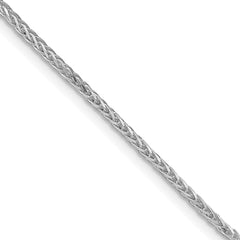 Sterling Silver Rhodium-plated 1.45mm Diamond-cut Round Spiga ChainQSR040R