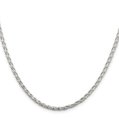 Sterling Silver 2.85mm Diamond-cut Round Spiga ChainQSR080