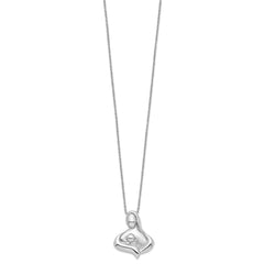 Sentimental Expressions Sterling Silver Rhodium-plated Polished Maternal Bond 18in Necklace QSX232