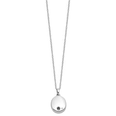 Sentimental Expressions Sterling Silver Rhodium-plated Antiqued Tree of Life Ash Holder 18 Inch Necklace QSX537