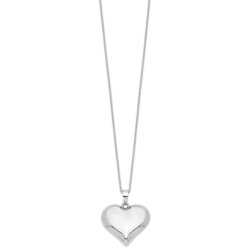 Sentimental Expressions Sterling Silver  Without You Hear Ash Holder 18 Inch Necklace QSX699