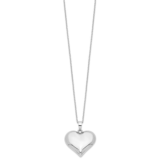 Sentimental Expressions Sterling Silver  Without You Hear Ash Holder 18 Inch Necklace QSX699