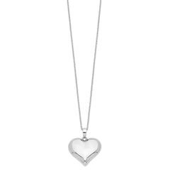 Sentimental Expressions Sterling Silver  Without You Hear Ash Holder 18 Inch Necklace QSX699