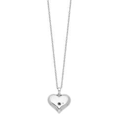 Sentimental Expressions Sterling Silver  Without You Hear Ash Holder 18 Inch Necklace QSX699