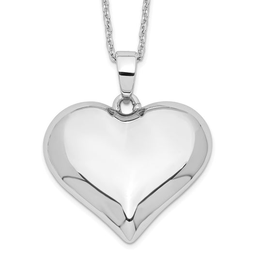 Sentimental Expressions Sterling Silver  Without You Hear Ash Holder 18 Inch Necklace QSX699