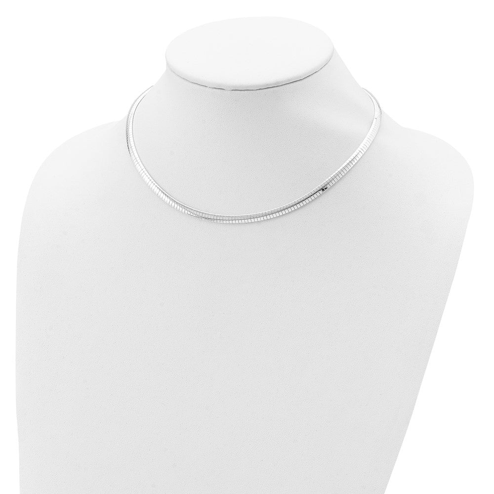 Sterling Silver 4mm Cubetto Necklace QU4-16
