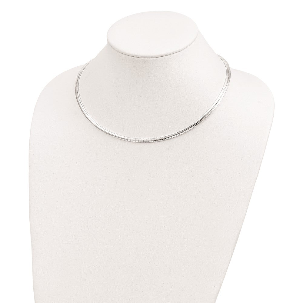 Sterling Silver 4mm Cubetto Necklace QU4-18