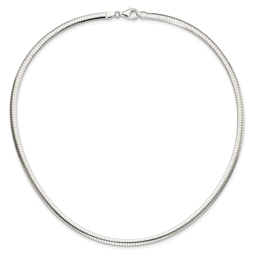 Sterling Silver 4mm Cubetto Necklace QU4-18