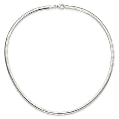 Sterling Silver 4mm Cubetto Necklace QU4-18