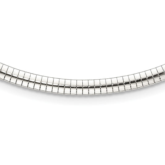 Sterling Silver 4mm Cubetto Necklace QU4-18