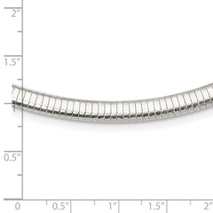 Sterling Silver 6mm Cubetto Necklace QU6-18
