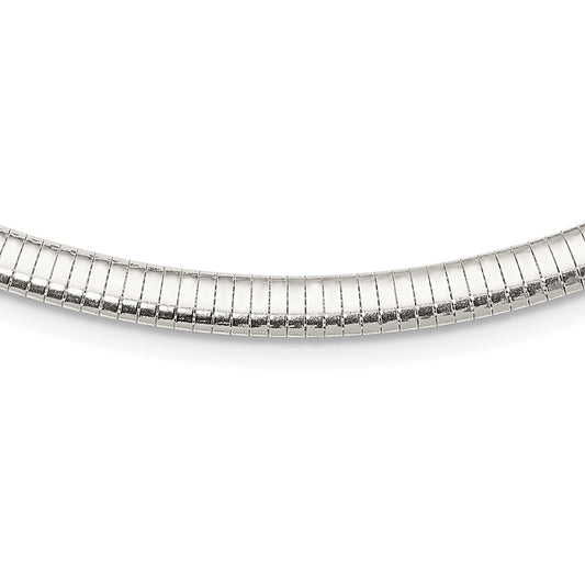 Sterling Silver 6mm Cubetto Necklace QU6-18