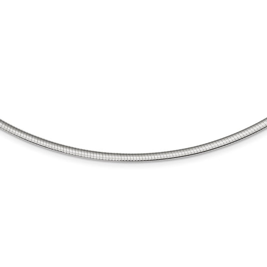 Sterling Silver Flash Gold-plated Reversible 3mm Cubetto ChainQUF45-16