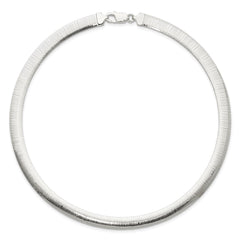 Sterling Silver 8mm Polished Cubetto/D/C Reversible Necklace QUF50-17