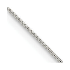 Sterling Silver 1.1mm Diamond-cut Round Box Chain w/2in ext.QVX022