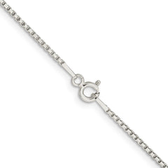 Sterling Silver 1.3mm Diamond-cut Round Box ChainQVX026