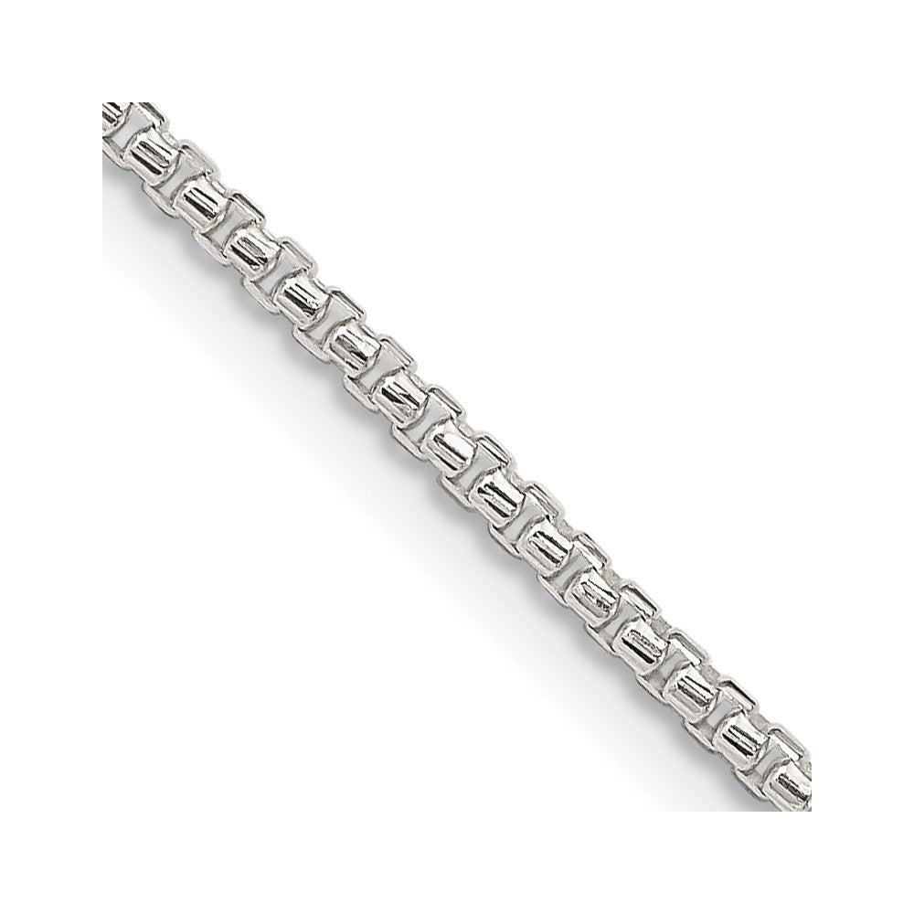 Sterling Silver 1.75mm Diamond-cut Round Box ChainQVX035