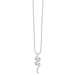 White Ice Sterling Silver Rhodium-plated 18 Inch Diamond Necklace with 2 Inch Extender QW272-18