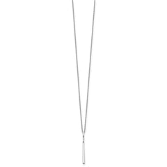 White Ice Sterling Silver Rhodium-plated 18 Inch Diamond Necklace with 2 Inch Extender QW463-18