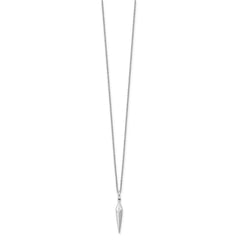 White Ice Sterling Silver Rhodium-plated 18 Inch Diamond Necklace with 2 Inch Extender QW484-18