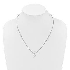 White Ice Sterling Silver Rhodium-plated 18 inch Diamond Letter Y Initial Necklace plus 2 inch Extender QW578Y-18