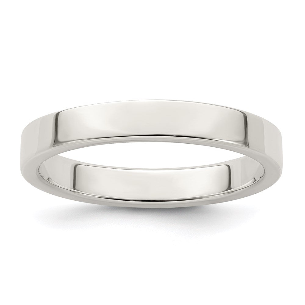 Sterling Silver 3mm Lightweight Flat Size 10 Band