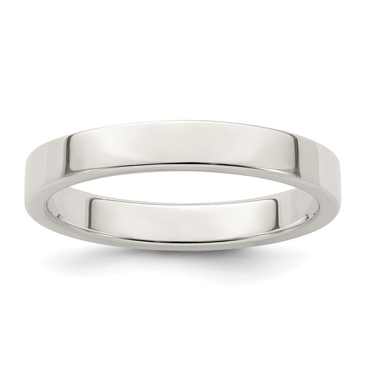 Sterling Silver 3mm Lightweight Flat Size 10 Band