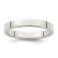 Sterling Silver 3mm Lightweight Flat Size 10 Band
