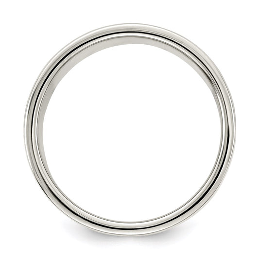 Sterling Silver 8mm Lightweight Flat Size 10 Band