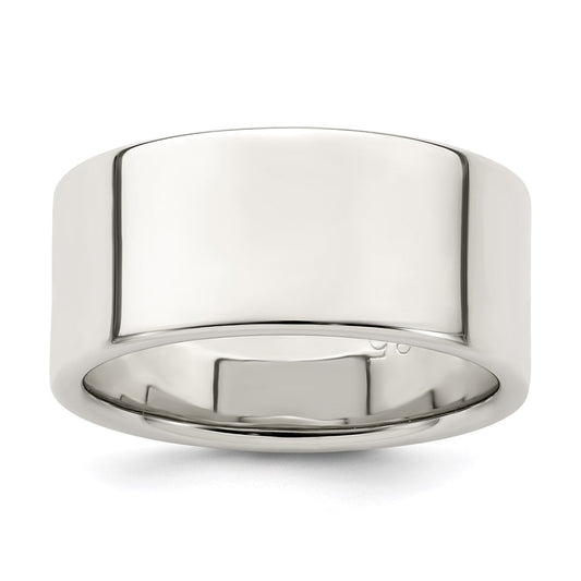 Sterling Silver 9mm Lightweight Flat Size 10 Band