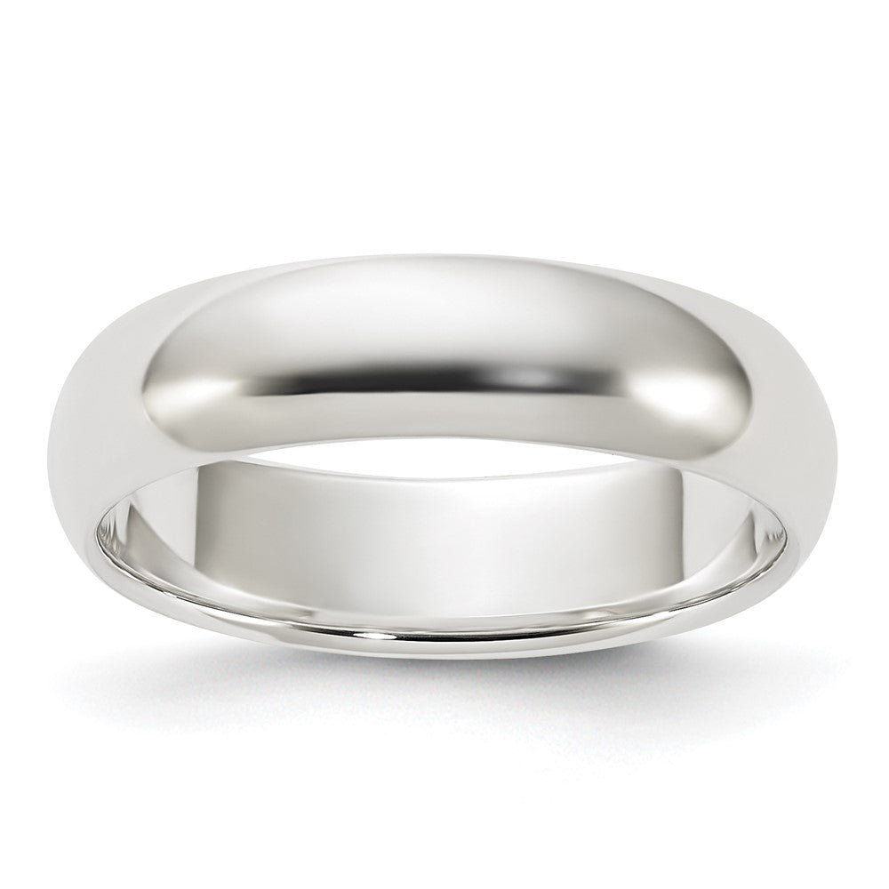 Sterling Silver 5mm Half Round Size 10 Band