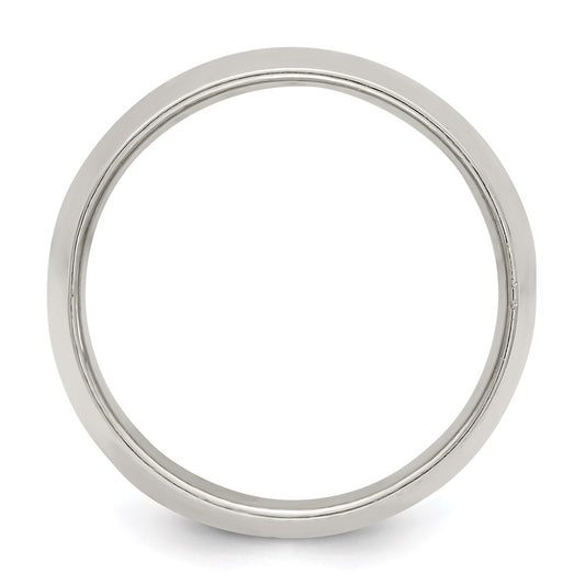 Sterling Silver 12mm Half Round Size 10 Band