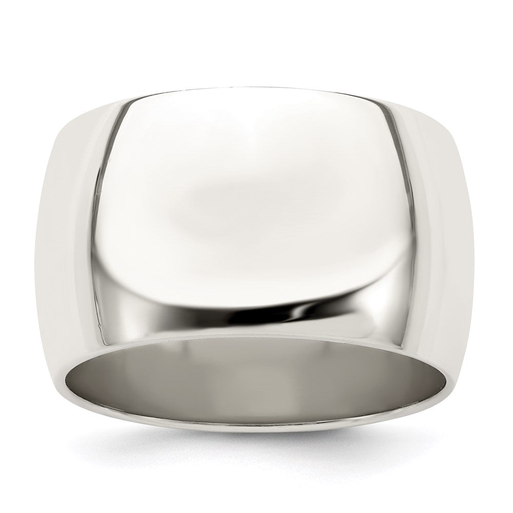 Sterling Silver 12mm Half Round Size 10 Band
