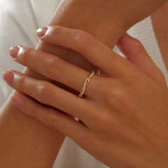 LAFONN 0.52 CTW Twist Wedding Band R0211CLG05