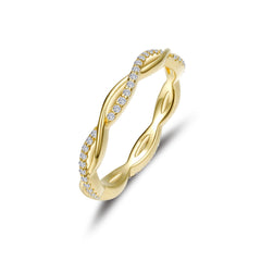 LAFONN 0.52 CTW Twist Wedding Band R0211CLG05