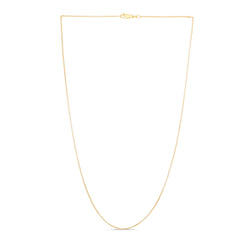 Yellow Gold Diamond Cut/ Textured Diamond Cut Rolo Necklace