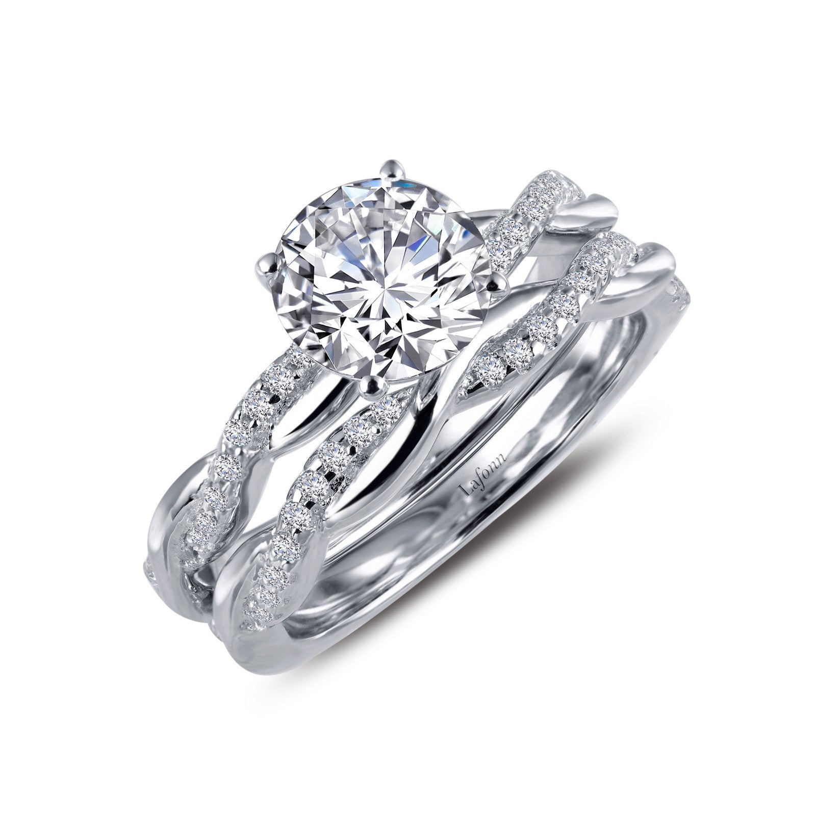 LAFONN Engagement Ring with Wedding Band R0276CLP05