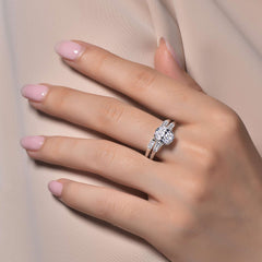 LAFONN Oval Wedding Set R0329CLP05