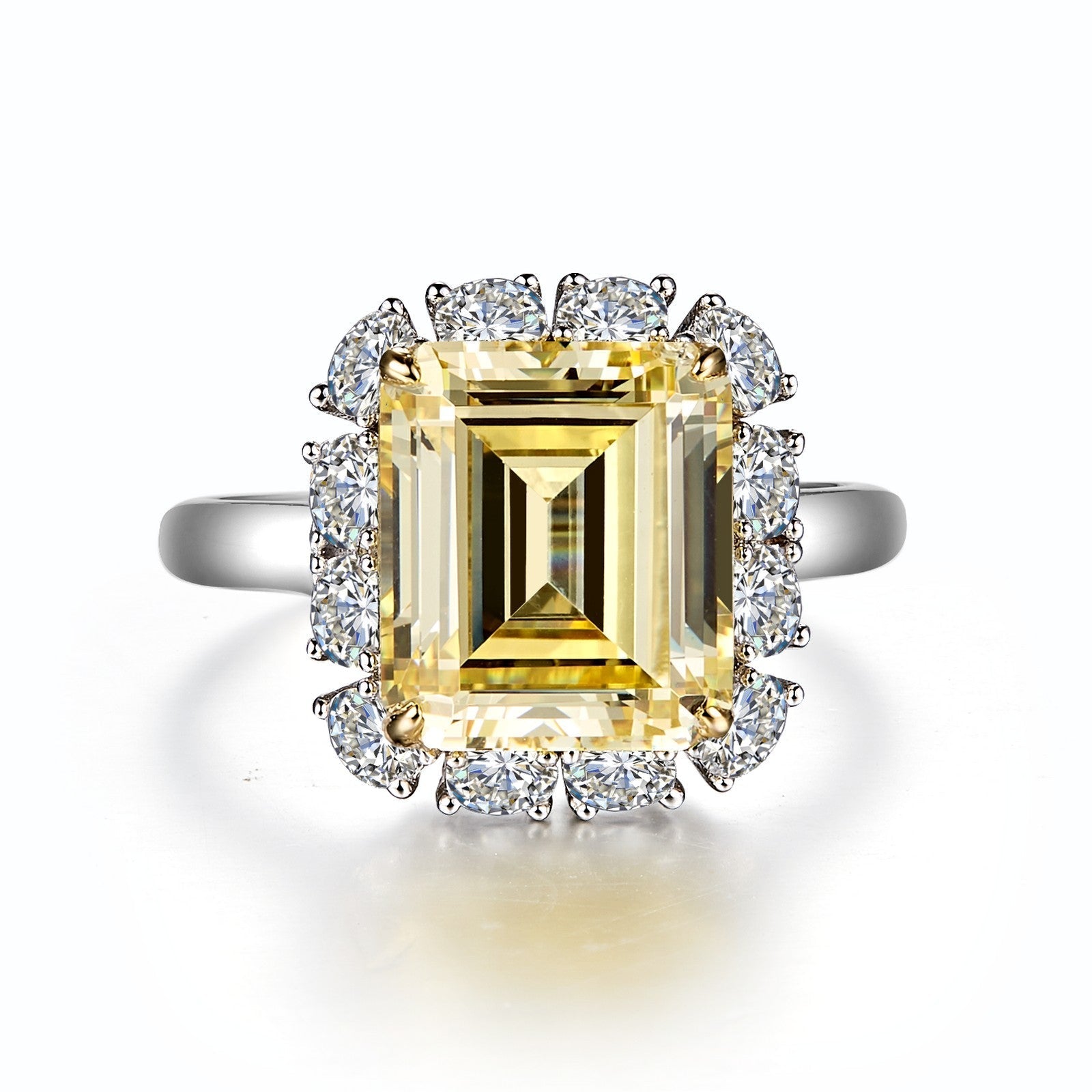 LAFONN Emerald-Cut Halo Engagement Ring R0359CAT05