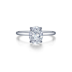 LAFONN Oval Solitaire Engagement Ring R0495CLT05