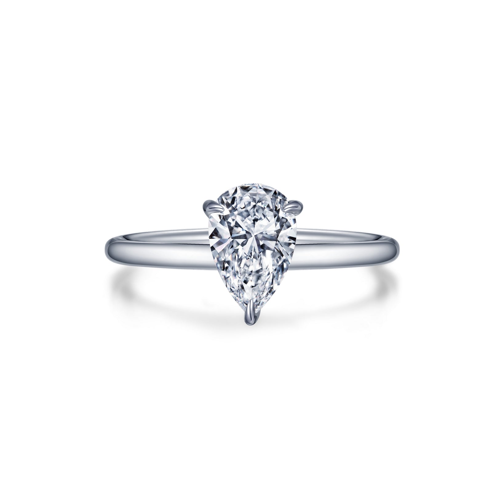 LAFONN Pear-shaped Solitaire Engagement Ring R0496CLP05