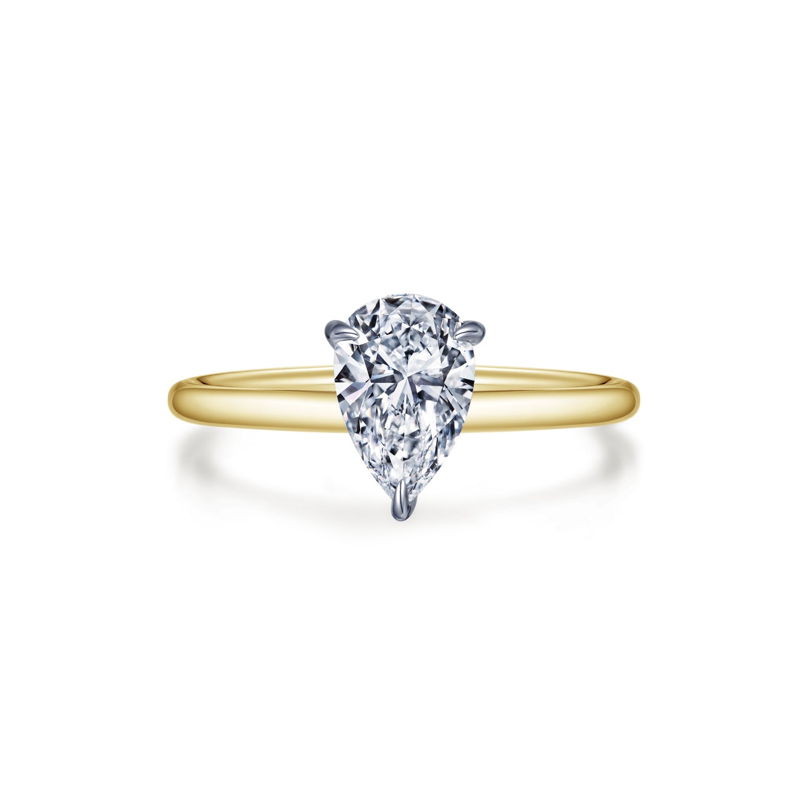 LAFONN Pear-shaped Solitaire Engagement Ring R0496CLP05