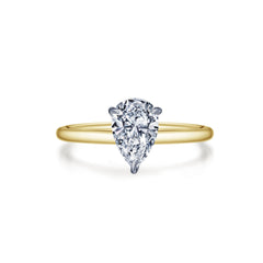 LAFONN Pear-shaped Solitaire Engagement Ring R0496CLT05